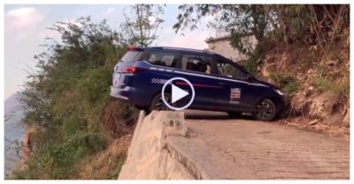 Video: Thót tim tài xế quay đầu xe trên con đường hẹp