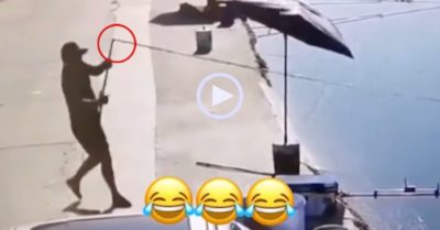 Video: Cần thủ đi câu cá bị cá ‘câu lại’ giật mất cần