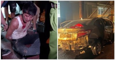 Phó giám đốc lái ôtô lao vào công ty vợ khiến nhiều người thương vong