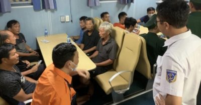 10 người trôi dạt trên biển Hải Phòng do tàu đắm được cứu