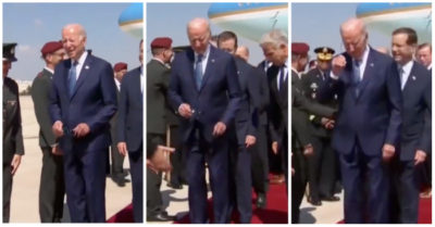 Ông Biden xuống sân bay và hỏi 1 câu khiến nhiều người choáng váng
