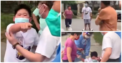 Video cậu bé 10 tuổi cầm dao dọa nhân viên chống dịch Trung Quốc