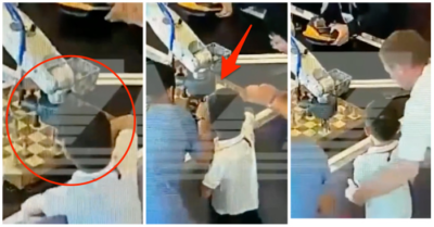 Video: Robot chơi cờ tóm chặt ngón tay cậu bé 7 tuổi