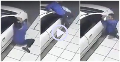 Video: Hai tên trộm khốn đốn để bẻ gương ô tô