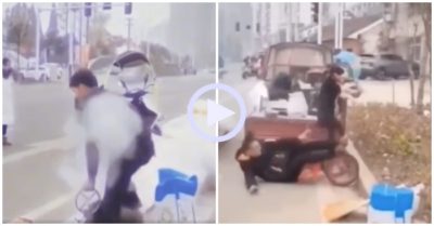 Video: Xem nổ bỏng ngô, chú chó hú hồn khiến chủ ngã ngửa