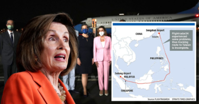 Vì sao bà Pelosi tránh bay qua Biển Đông khi tới Đài Loan?