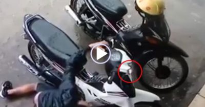 Video: Tên trộm ‘cẩn thận’ bẻ khóa xe máy rồi bật xi-nhan kiểm tra
