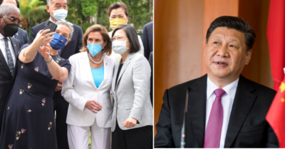 Website Trung Quốc bất ngờ treo cờ Đài Loan và cảm ơn bà Pelosi