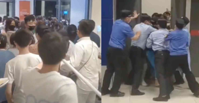 Video: Cửa hàng bất ngờ phong tỏa, khách ùn ùn chạy thoát thân