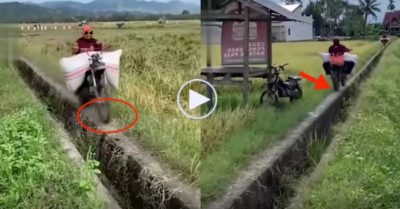 Video: Các cao thủ chở hàng, phóng xe máy như bay trên mép cống nhỏ