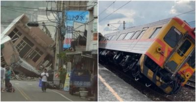 Tin tối 18/9: Hà Nội mù mịt vì ô nhiễm không khí; Nhà đổ sập, tàu trật bánh vì động đất ở Đài Loan