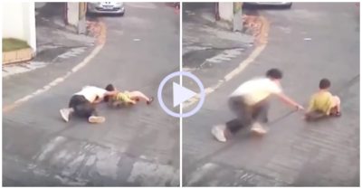 Video: Chàng trai phản ứng cực nhanh cứu em bé thoát nạn trong gang tấc