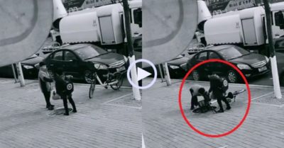 Video: 2 bé trai dùng xe đạp che hố ga bị trộm mất nắp, cảnh báo người đi đường