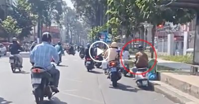 Video: CSGT lái môtô đặc chủng đạp ngã người đi xe máy bị đình chỉ công tác