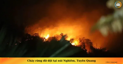 Cháy rừng núi Nghiêm, Tuyên Quang: Hơn nghìn người dập lửa