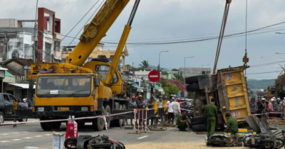 Cập nhật tai nạn xe tải ở Quảng Ngãi khiến một người tử vong