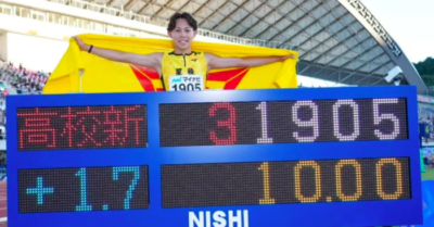 Sorato Shimizu chạy 100m nhanh hơn cả Usain Bolt tuổi 20