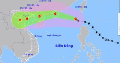 Bão Wipha mạnh lên cấp 10, uy hiếp trực tiếp Quảng Ninh – Thanh Hóa