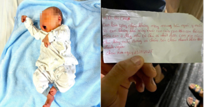 Xót xa bé sơ sinh 3 ngày tuổi bị bỏ rơi cùng mảnh giấy nguệch ngoạc: “Con không thể nuôi con của con…”