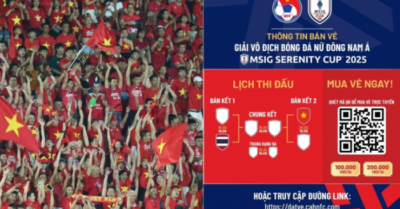 Giá vé trận bán kết ASEAN Cup nữ 2025 của ĐT nữ Việt Nam chính thức công bố