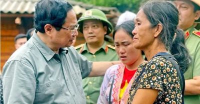 Thủ tướng thăm hỏi, động viên bà con vùng sạt lở đất Điện Biên