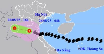 Bão số 5 suy yếu thành áp thấp nhiệt đới, Bắc Bộ và Bắc Trung Bộ tiếp tục mưa lớn