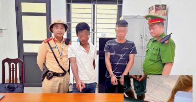 Hai thanh niên tàng trữ ma túy bị CSGT Hà Nội bắt giữ