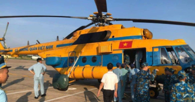 Trực thăng cứu trợ Điện Biên: Hỗ trợ đồng bào vùng lũ