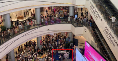 Người đàn ông rơi từ tầng cao Aeon Mall Long Biên