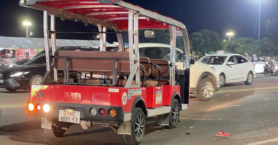 Tai nạn xe điện du lịch ở Quy Nhơn