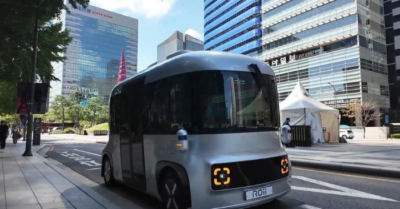 Xe buýt tự lái đầu tiên tại Seoul