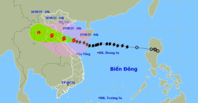 Bão số 5 cực mạnh, giật cấp 17, cách Quảng Trị 180 km