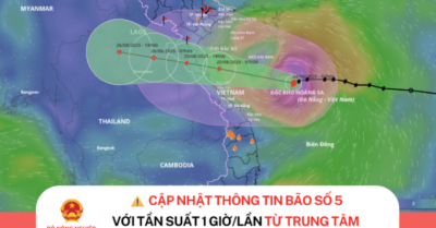 Bão số 5 áp sát đất liền: Người dân cập nhật diễn biến sớm nhất ở đâu?