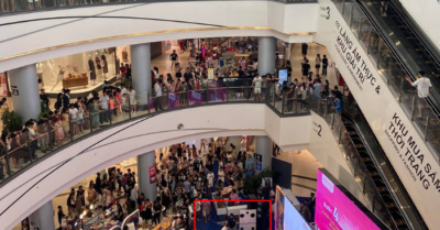 Người đàn ông rơi từ tầng cao Aeon Mall Long Biên, Hà Nội
