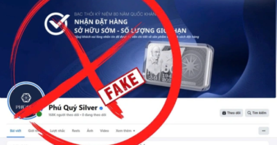 Công an Hà Nội cảnh báo chiêu lừa giả mạo fanpage bán bạc kỷ niệm 2/9