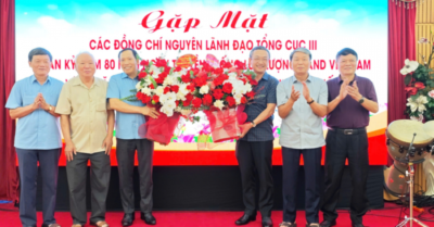 Gặp mặt ấm áp nguyên lãnh đạo Tổng cục Xây dựng lực lượng CAND