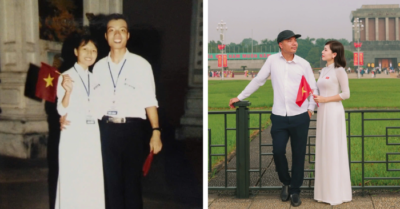 Câu chuyện đằng sau bức ảnh cặp đôi tham gia diễu binh năm 2005 – Bất ngờ được chú ý sau 20 năm