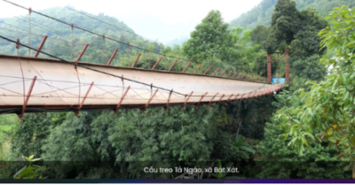 Cần sớm sửa chữa cầu treo Tả Ngảo để đảm bảo an toàn giao thông