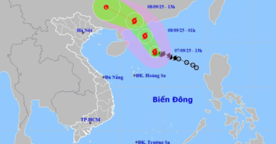 Bắc Bộ có nguy cơ mưa lớn do bão Tapah