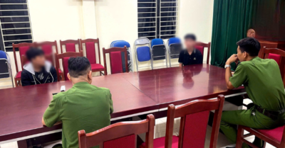 Công an xã Xuân Quang kịp thời ngăn chặn 2 học sinh bị dụ dỗ đi lao động trái phép