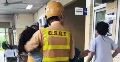Người phụ nữ co giật giữa đường, Đại úy CSGT Hà Nội hành động không hối tiếc
