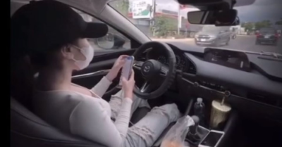 Cô gái buông vô lăng bấm điện thoại: Công an Đắk Lắk vào cuộc xác minh