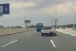 Nữ tài xế lái ô tô chuyển làn đột ngột trên cao tốc bị phạt 5 triệu đồng