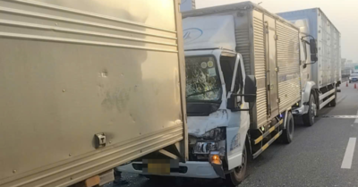 5 ô tô va chạm liên hoàn trên cao tốc Long Thành, ùn tắc kéo dài 4km vào giờ cao điểm