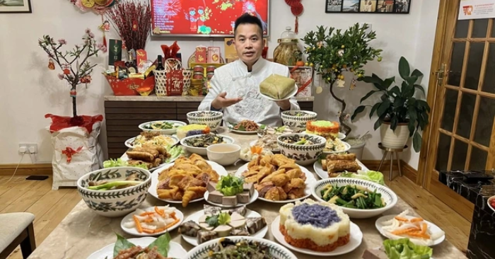 bánh chưng giò chả Việt tại Anh