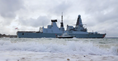 Tàu khu trục HMS Dragon được điều động đến vùng biển mới