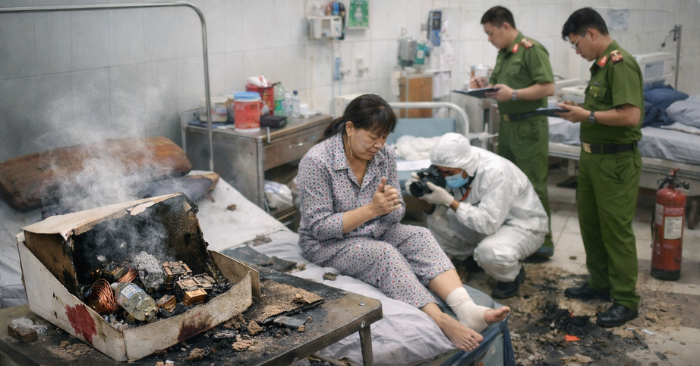 Vụ nổ ở Bệnh viện đa khoa Trà Vinh làm một người bị thương