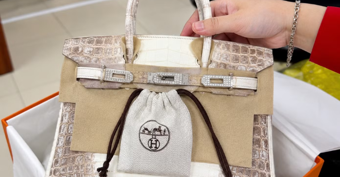 túi Hermès bạch tạng