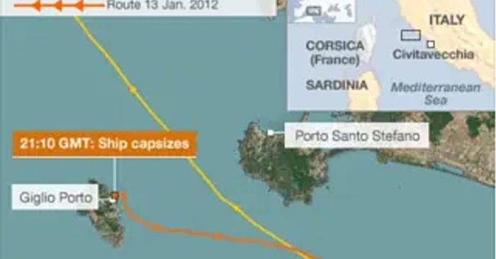 Sai lầm trên buồng lái khiến tàu Costa Concordia chìm, 32 người thiệt mạng
