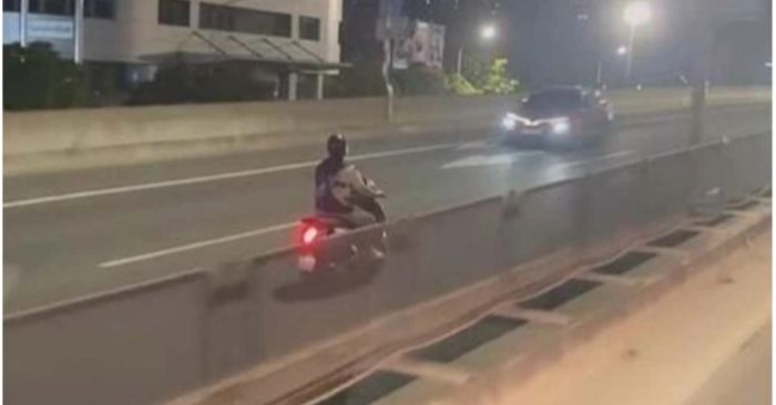 Nam thanh niên đi xe máy ngược chiều Vành đai 3 tông ô tô
